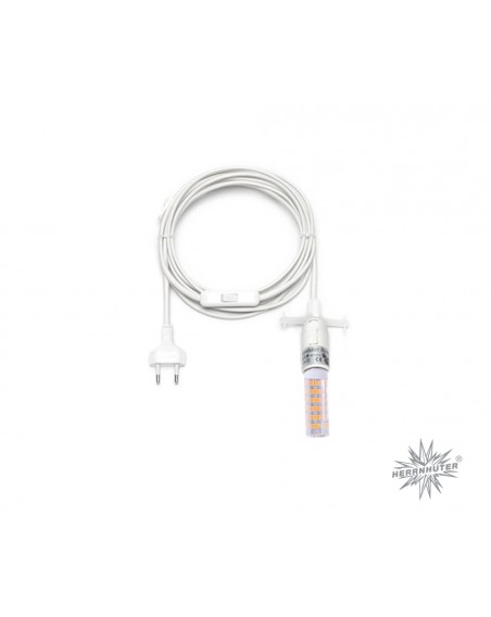Indoorkabel weiß passend für Herrnhuter Papiersterne, 4m