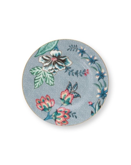 Flower Festival, Petit Four Teller, 12cm, hellblau