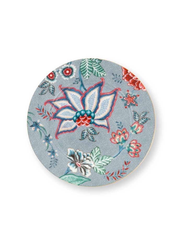 Flower Festival, Teller, 17cm, hellblau