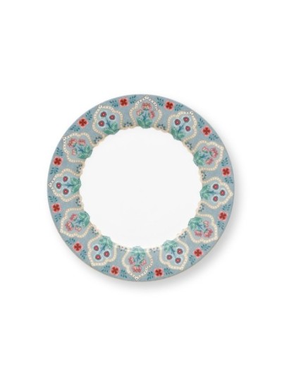 Flower Festival Deco, Teller, 21cm, hellblau
