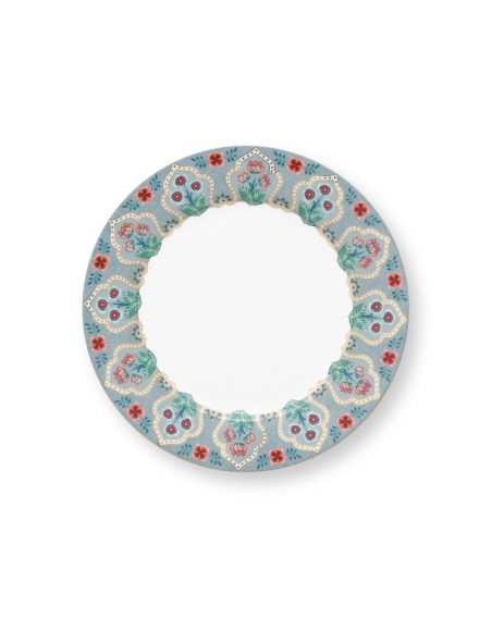 Flower Festival Deco, Teller, 21cm, hellblau