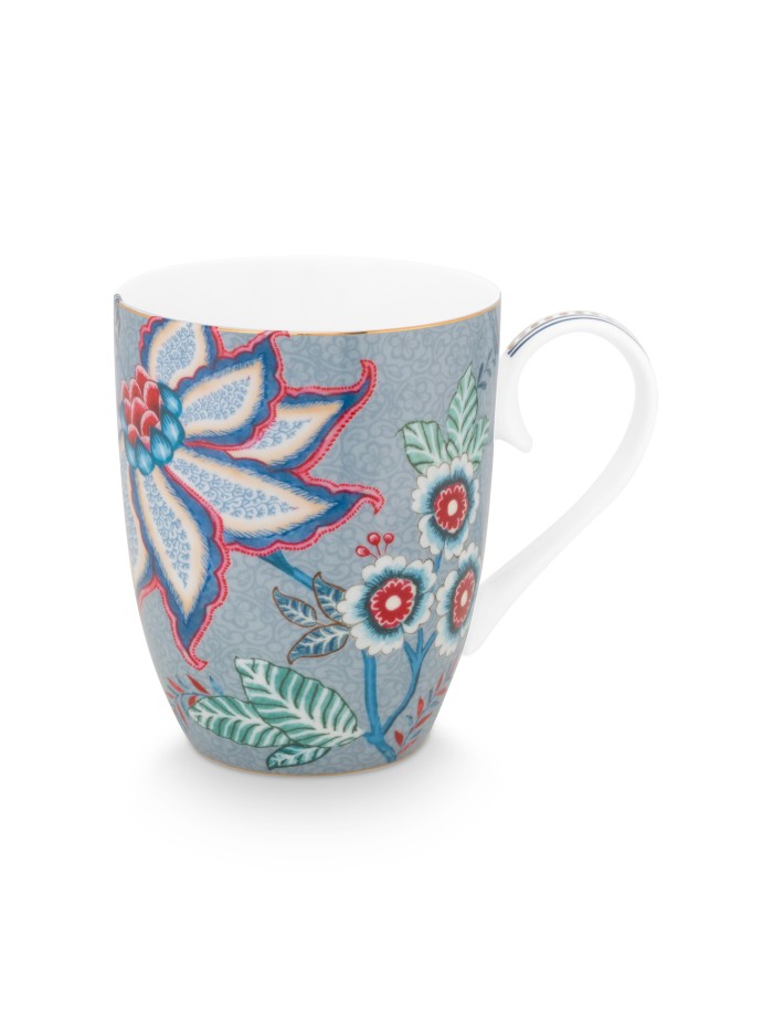 Flower Festival, Tasse, 350ml, hellblau