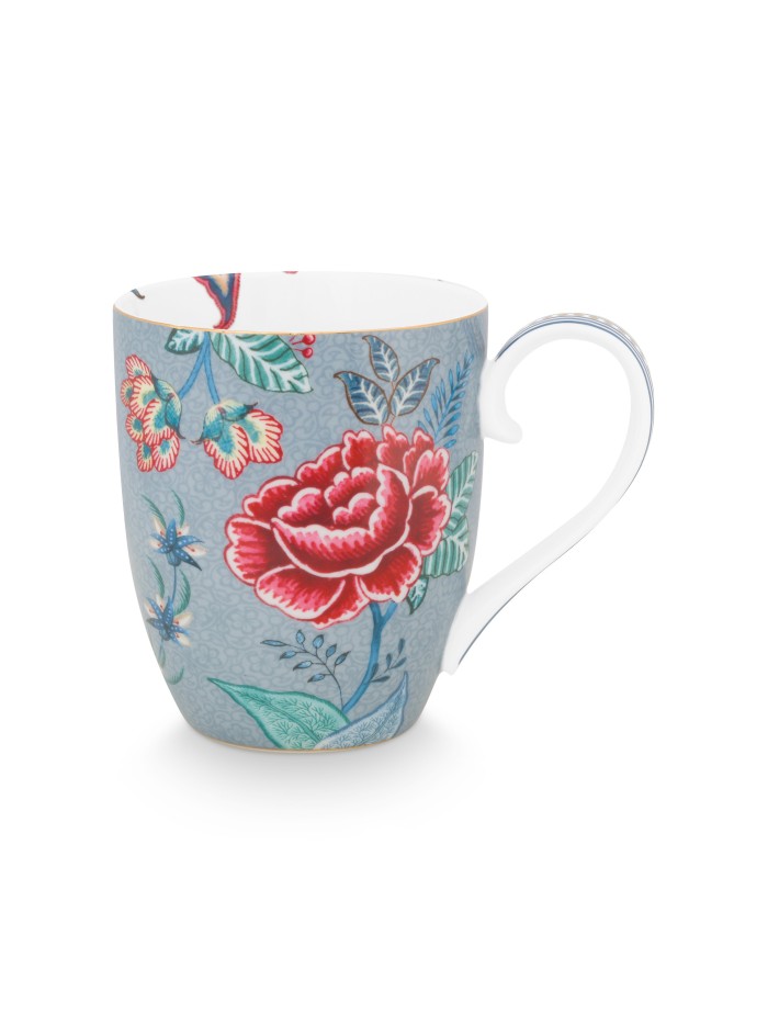 Flower Festival, Tasse XL, 450ml, hellblau