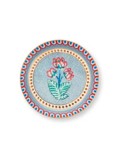 Flower Festival, Teebeutelablage, 9cm, hellblau