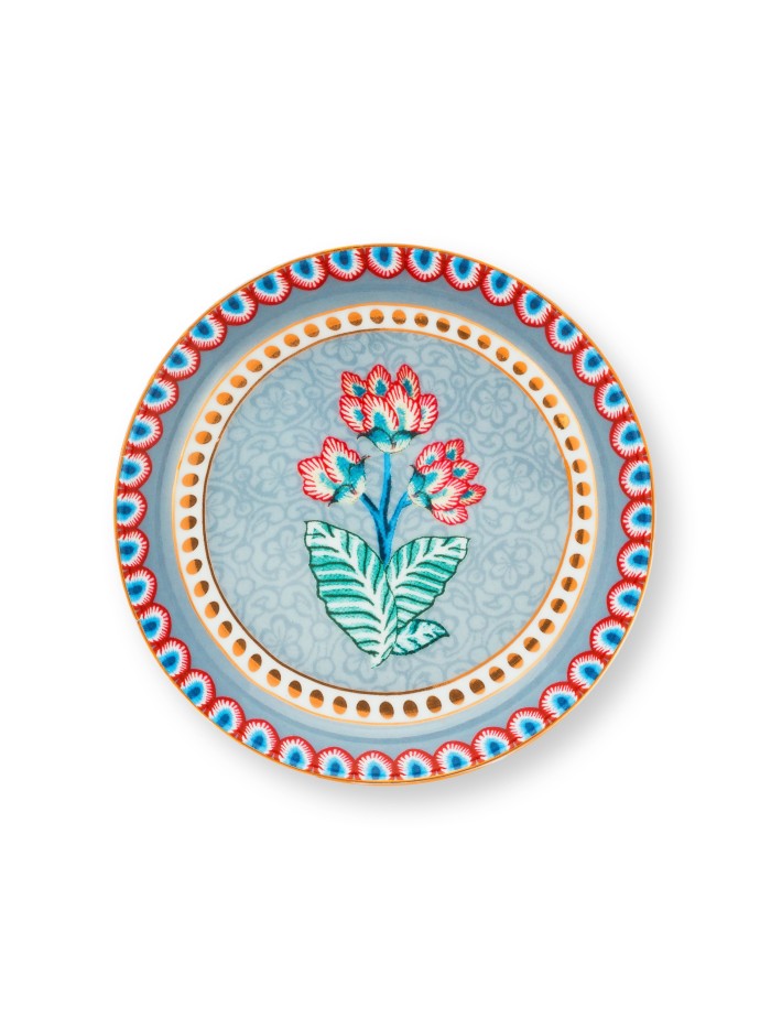 Flower Festival, Teebeutelablage, 9cm, hellblau