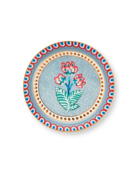 Flower Festival, Teebeutelablage, 9cm, hellblau