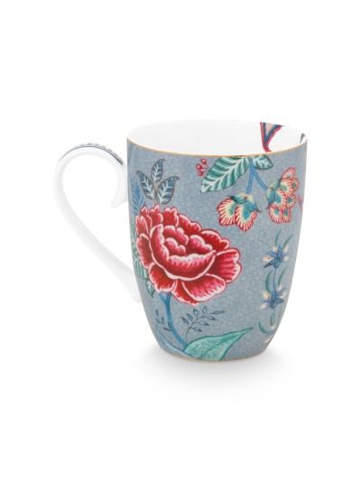 Flower Festival, Tasse, 350ml, hellblau