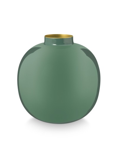 Vase Metall, Dark-green, 23cm