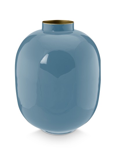 Vase Metal, blau, 32 cm