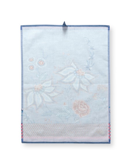 Flower Festival, Geschirrtuch, 50x70cm, blau