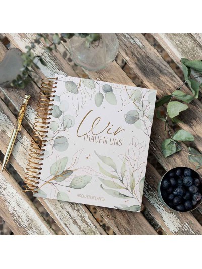 Hochzeitsplaner "Wir trauen uns" Blätter 19x22 cm