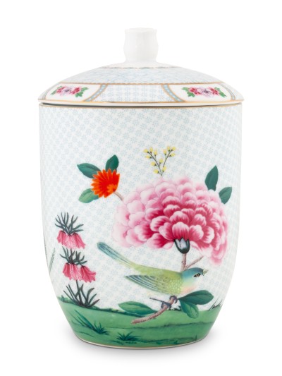 Blushing Birds, Plätzchendose, Vorratsdose, 1.5ltr, weiß