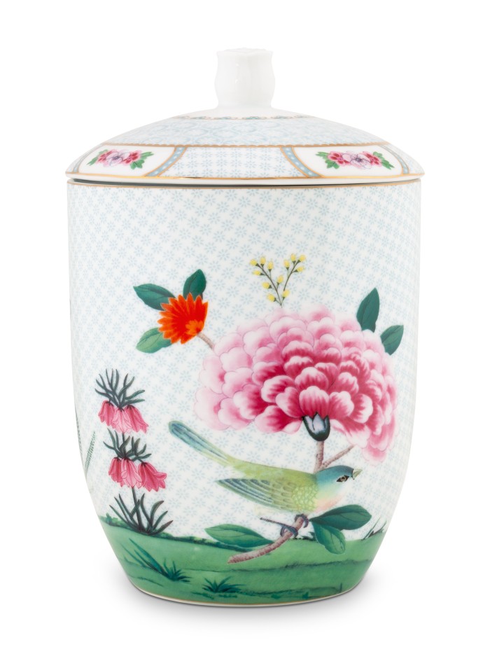 Blushing Birds, Plätzchendose, Vorratsdose, 1.5ltr, weiß