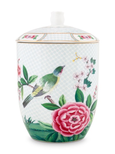 Blushing Birds, Plätzchendose, Vorratsdose, 1.5ltr, weiß