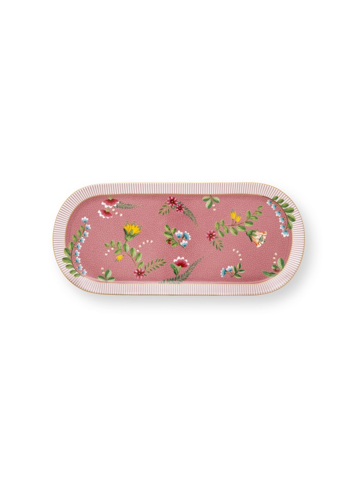 La Majorelle, Kuchenplatte, rechteckig, 33.3x15.5cm, pink