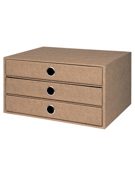 Schubladenbox, 3er, S.O.H.O. Special Line, Hazelnut