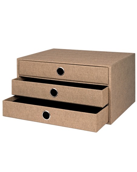 Schubladenbox, 3er, S.O.H.O. Special Line, Hazelnut