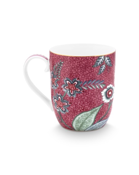 Flower Festival, Tasse, 145ml, dunkelpink