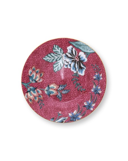 Flower Festival, Petit Four Teller, 12cm, dunkelpink