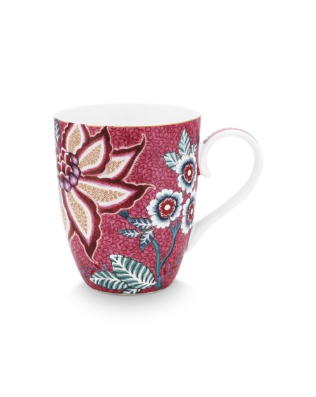 Flower Festival, Tasse, 350ml, dunkelpink