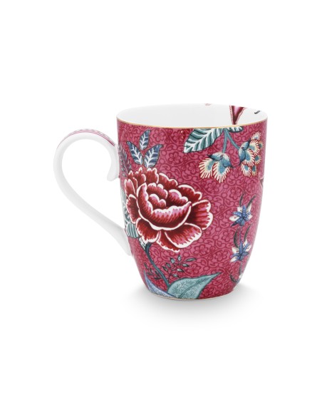 Flower Festival, Tasse, 350ml, dunkelpink
