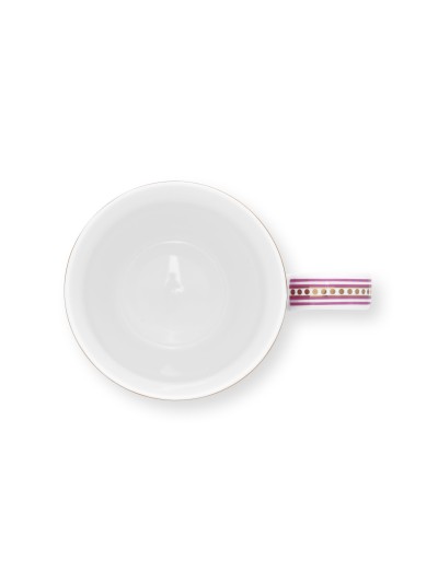 Flower Festival Scallop Deco, Tasse, 350ml, dunkelpink