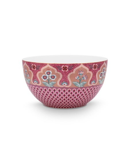 Flower Festival Scallop Deco, Schüssel, 18cm, dunkelpink