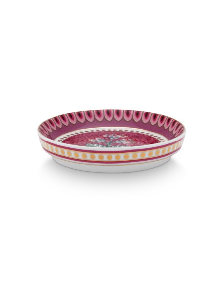 Flower Festival, Teebeutelablage, 9cm, dunkelpink
