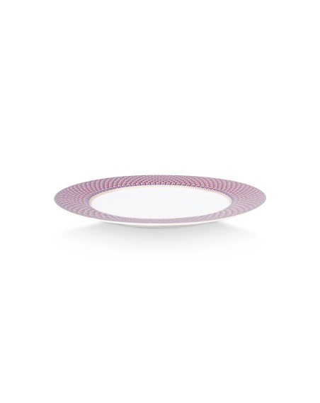 Flower Festival Scallop, Teller, 26.5cm, blau