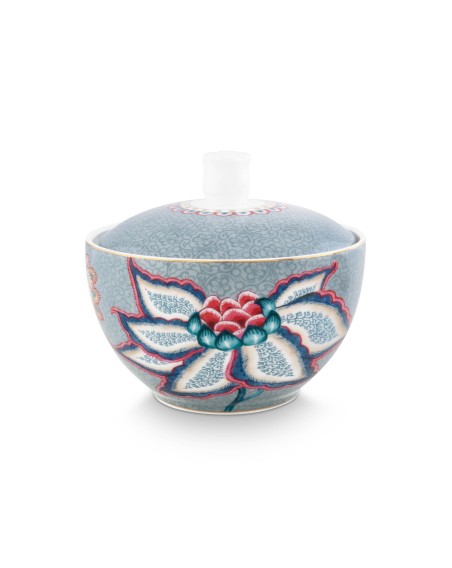 Flower Festival, Zuckerdose, 300ml, blau