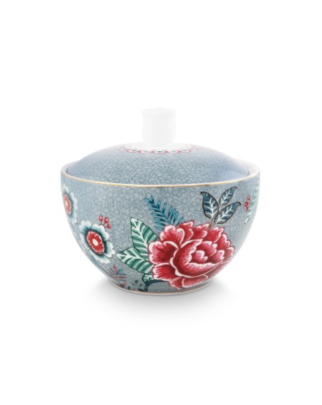 Flower Festival, Zuckerdose, 300ml, blau