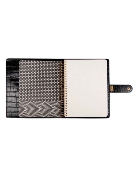 Notizbuch Schreibkladde ''My Planner'' Veganes Leder Schwarz A5