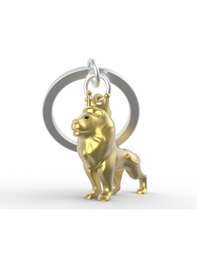 Schlüsselanhänger Löwe, Gold