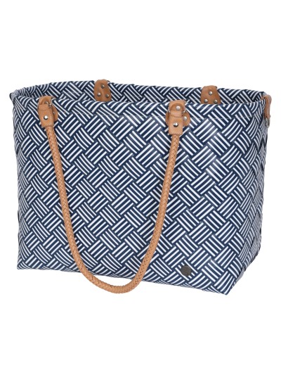 Einkaufstasche - Freizeit- oder Strandtasche  Shopper XL Sainte-Maxime Ozeanblau/Streifen