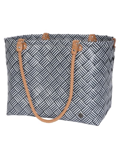 Einkaufstasche - Freizeit- oder Strandtasche  Shopper XL Sainte-Maxime Dark Grey/Streifen