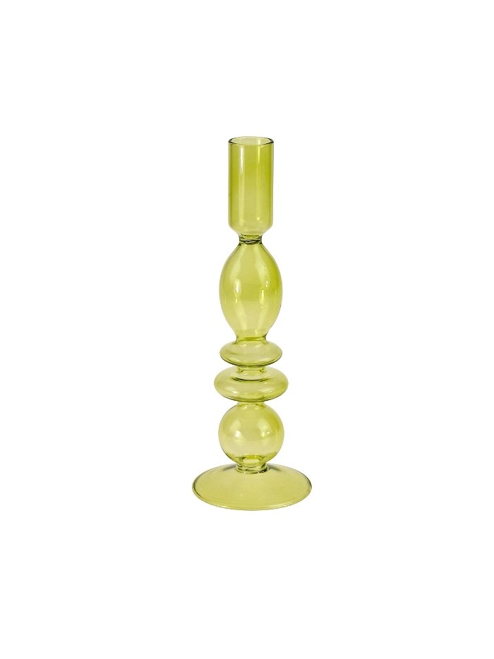 Kerzenleuchter "Lea" Glas, Grün 8 x 22 cm