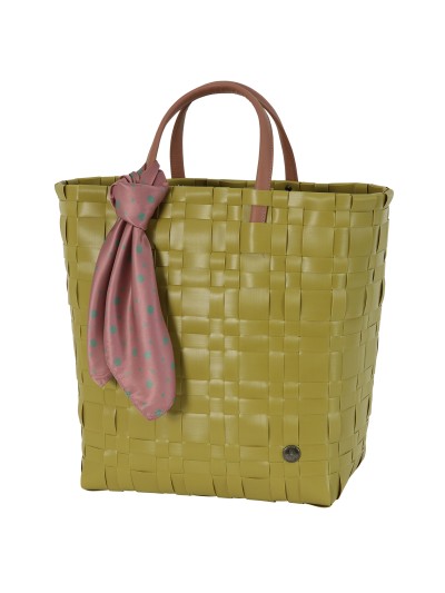 Einkaufstasche - Freizeittasche mit Schal, natural lime