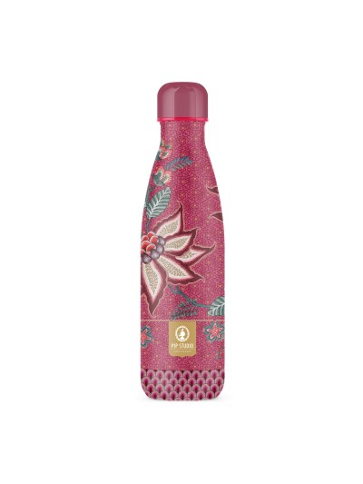 Thermosflasche, Bottle "Flower Festival" dunkelpink, 500 ml