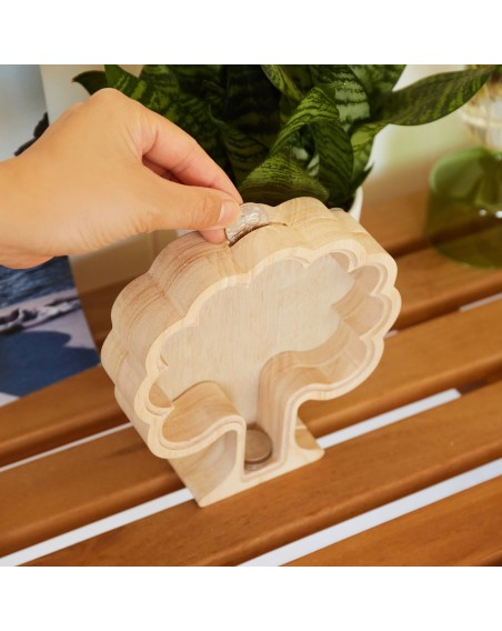 Spardose Holz-Baum "Money Tree"