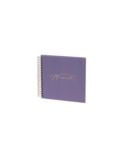 Fotoalbum - Gästebuch "Glücks-Momente" 23 x 23 cm, Lavendel