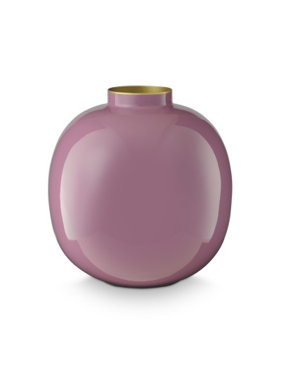 Pip Studio Vase, 23 cm Lila Pastell, Metall