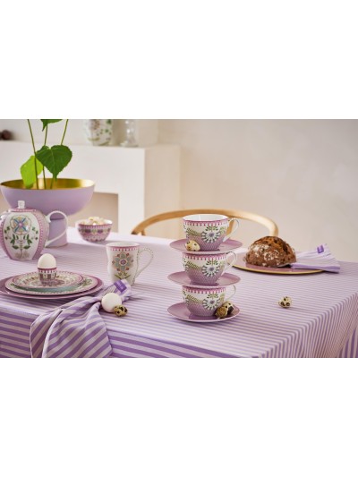 Lily & Lotus Cappuccino Kaffee Tee Tasse 2 tlg. Tiles Lilac 280 ml Lily & Lotus Cappuccino Kaffee Tee Tasse 2 tlg. Tiles Lilac 280 ml