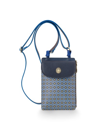 Pip Studio Handytasche Pippa, Clover Blue 13,5 x 3 x 20 cm