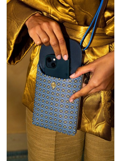 Pip Studio Handytasche Pippa, Clover Blue 13,5 x 3 x 20 cm Pip Studio Handytasche Pippa, Clover Blue 13,5 x 3 x 20 cm