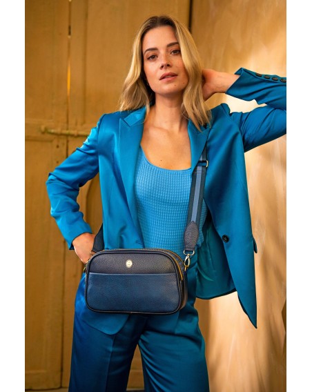 Pip Studio Umhängetasche - Handtasche Frida, Medium Blue 26,5 x 5 x 16,5 cm