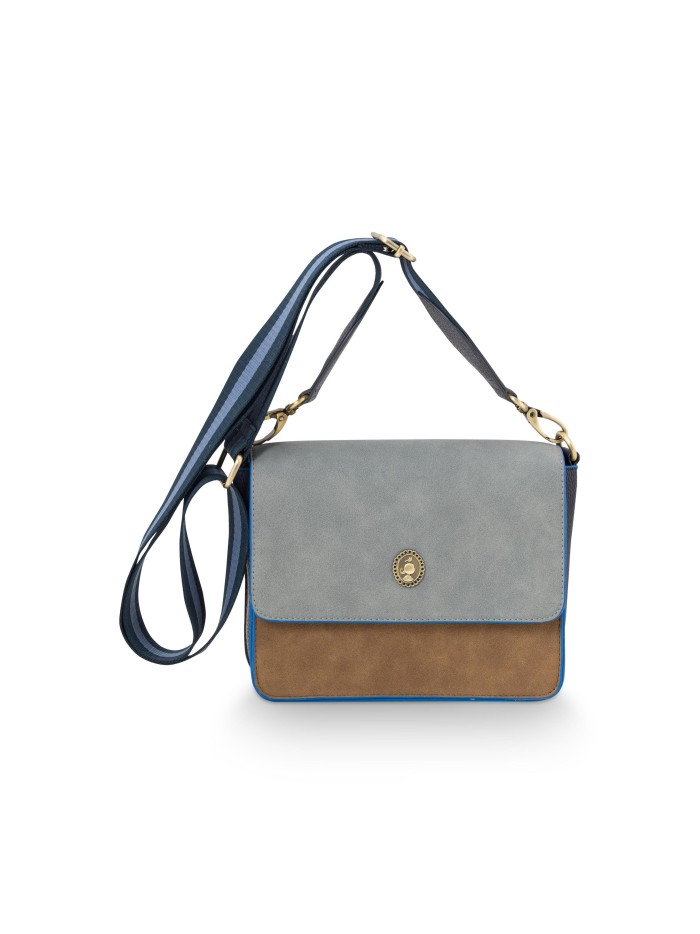 Pip Studio Umhängetasche - Handtasche Fenna, Flap Small Blue 19 x 6 x 16 cm