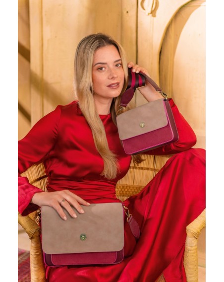 Pip Studio Umhängetasche - Handtasche Fenna, Flap Small Red 19 x 6 x 16 cm