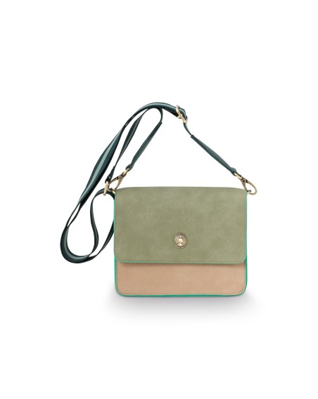 Pip Studio Umhängetasche - Handtasche Fenna, Flap Small Green 19 x 6 x 16 cm
