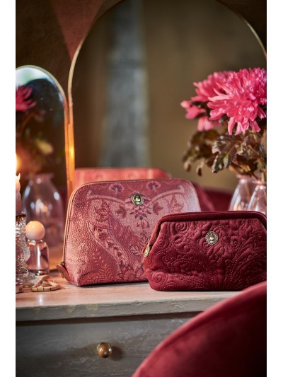 Kosmetiktasche Large Velvet Quiltey Days Red 30 x 20,7 x 10 cm Kosmetiktasche Large Velvet Quiltey Days Red 30 x 20,7 x 10 cm