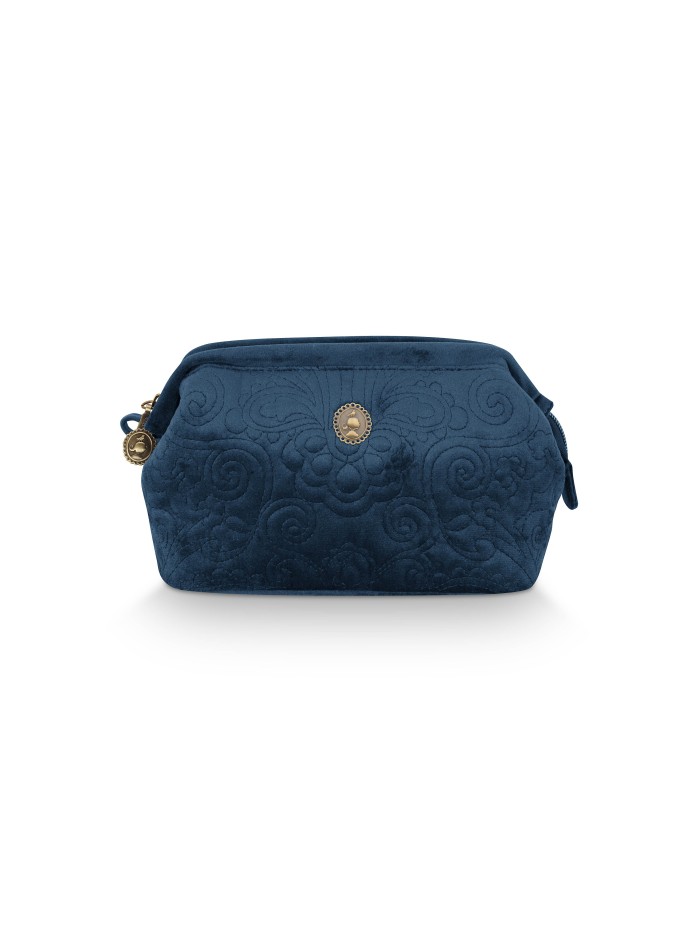 Kosmetiktasche Small Velvet Quiltey Days Blue 19 x 12 x 8,5 cm